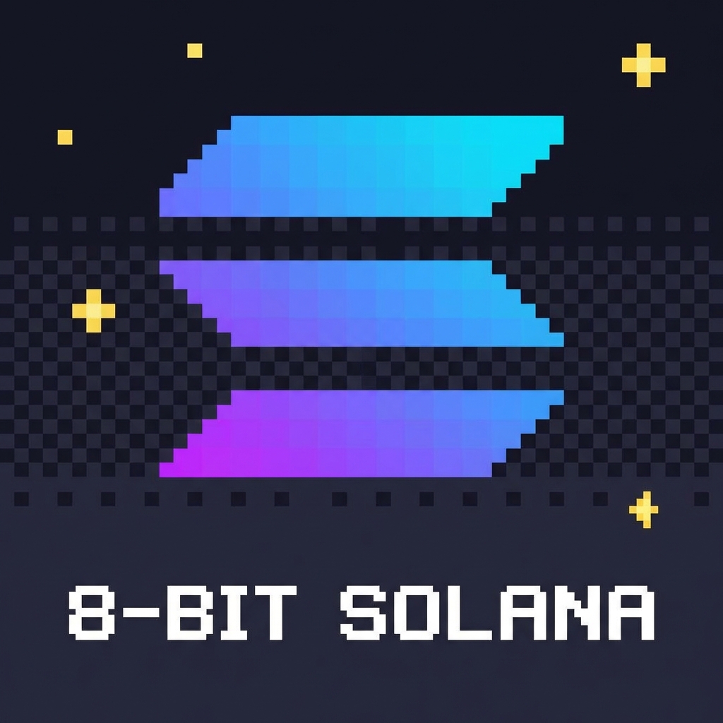 8-Bit Solana NFT — pixel art Solana logo collection