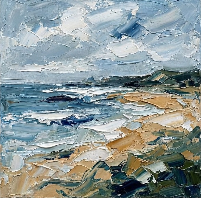 Coastal Strokes NFT — impressionist seascape collection