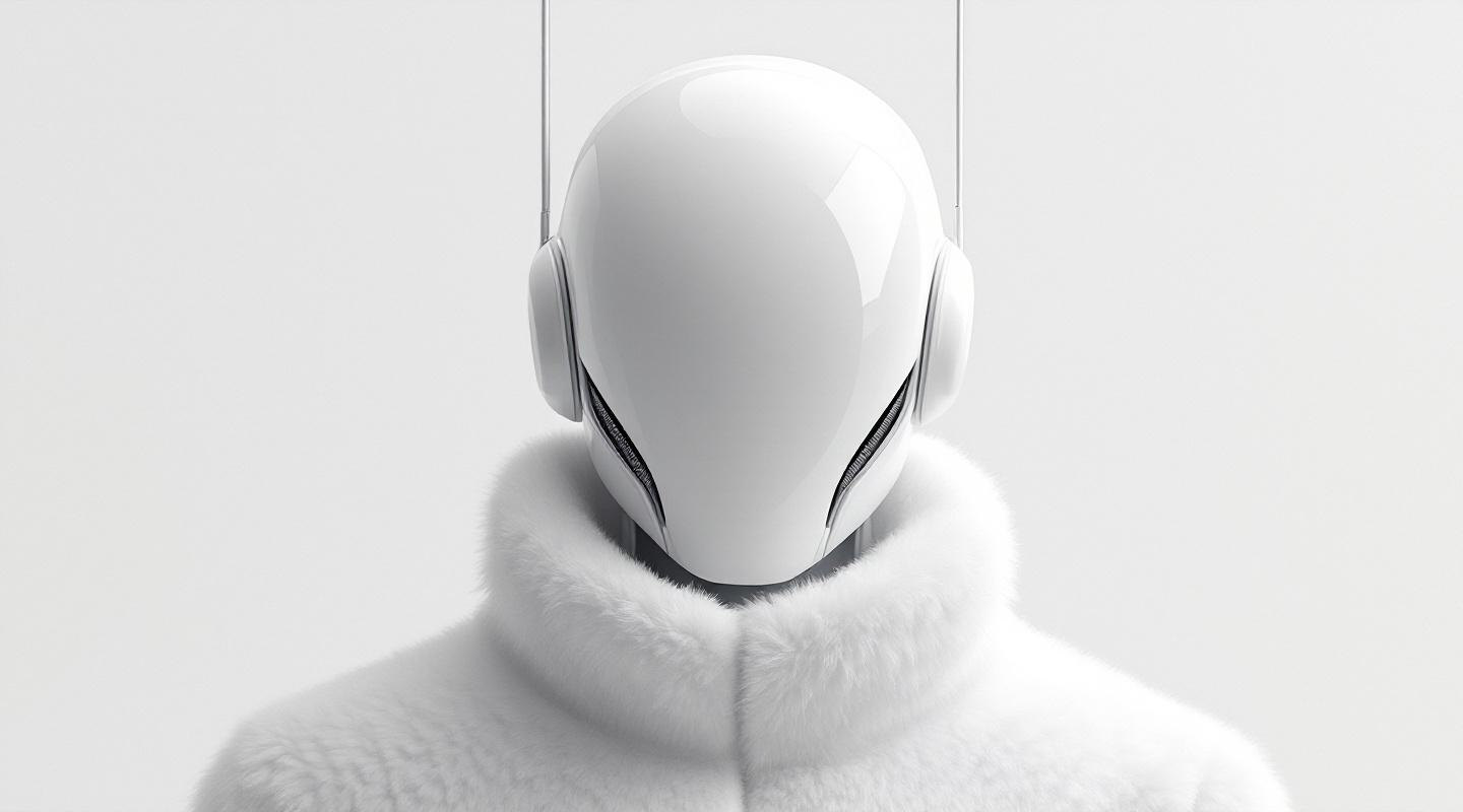 White Ghost NFT — futuristic white mask collection